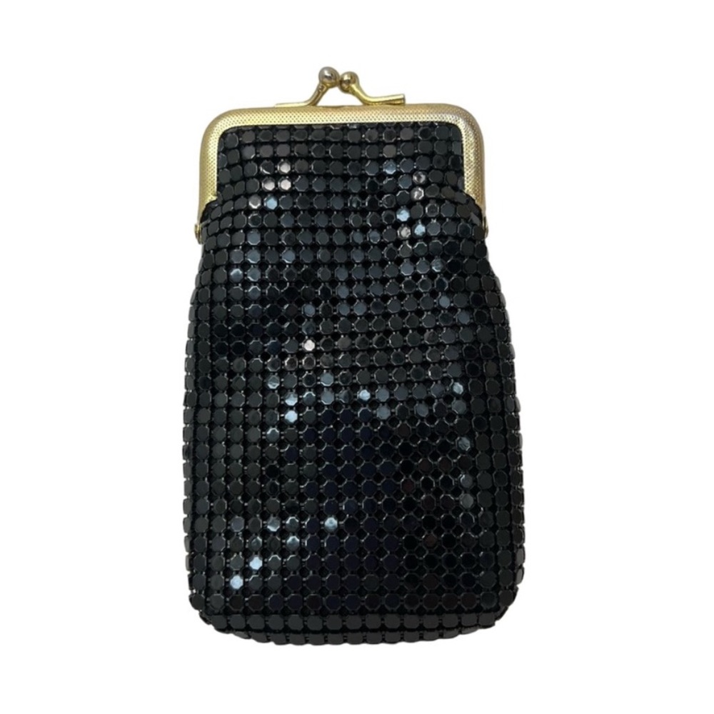 Y&S Original Metal Mesh Mini Coin Purse Kisslock Clutch Vintage